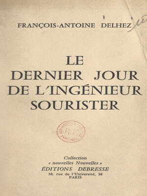 cover image of Le dernier jour de l'ingénieur Sourister